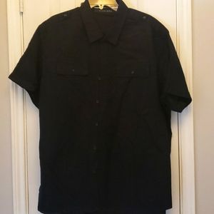 Black button down casual shirt